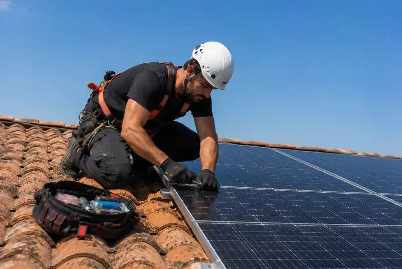 Maintenance et monitoring de panneaux solaires à Logrian-Florian